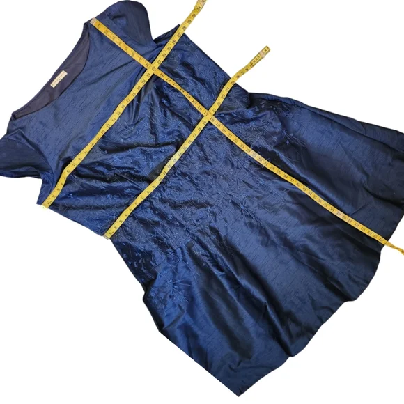 WAYWARD FANCIES eShakti Floral Vine Embroidered Dupioni Dress - Size 4X - Picture 10 of 12